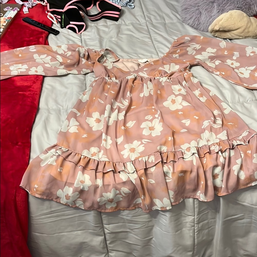 Floral neutral dress